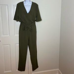 American Apparel Olive Green Jumpsuit